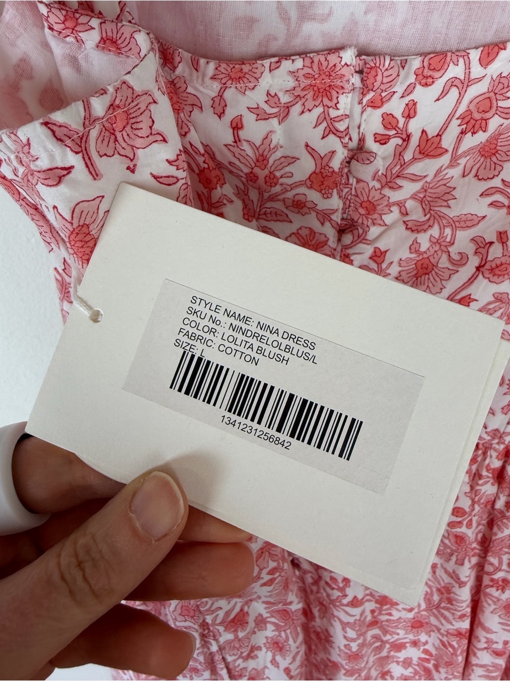NWT Tuckernuck Pink City Prints Nina Midi Dress in Lolita Pink Cotton Size L - Picture 7 of 10